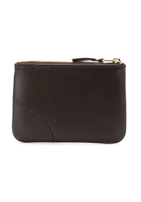 pouch zip classic line unisex marrone COMME DES GARÇONS WALLET | SA8100801